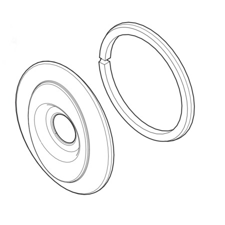 Pfister Bathroom Flanges, Wall Flg Sx Tb 960-126Y